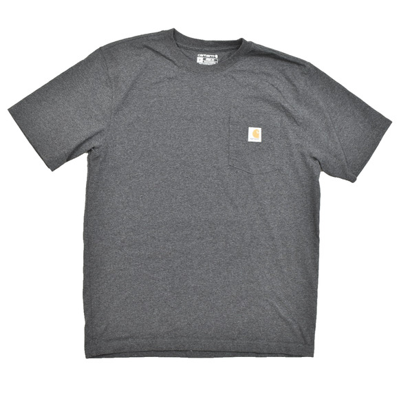 Carhartt Loose Fit Men's T-Shirt Gray Regular Size M K87 Workwear Short Sleeve - Picture 1 of 8